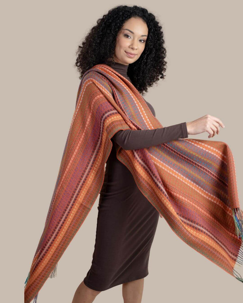 Urma Alpaca Wool & Silk Shawl