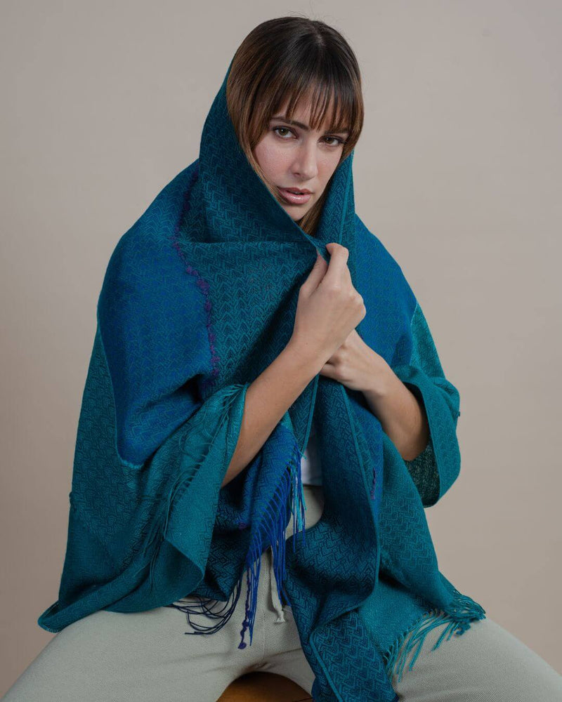 Urma Alpaca Wool & Silk Shawl